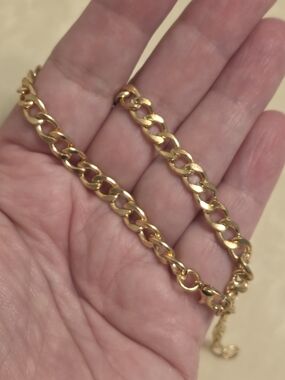 Men's Gold Cuban Chain Link Bracelet